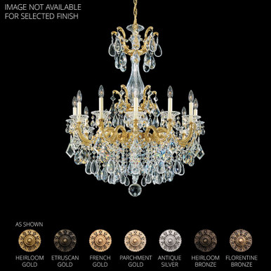 La Scala 12 Light Chandelier 41 Inch and 33 Inch Wide by Schonbek Signature - 5011