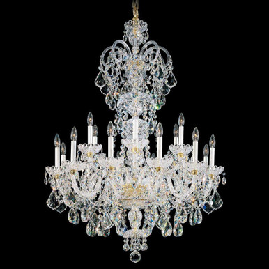 Olde World 23 Light Chandelier 52 X 36 Inch Wide by Schonbek Signature - 6815