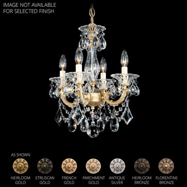 La Scala 4 Light Pendant 18 Inch and 14.5 Inch Wide by Schonbek Signature - 5344