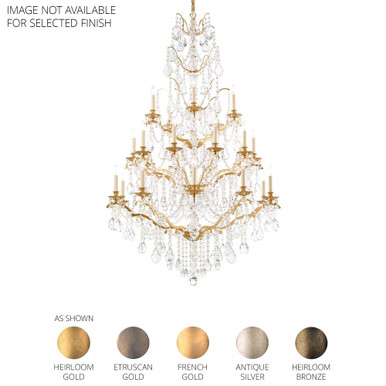 Bordeaux 25 Light Chandelier 64.5 X 40 Inch Wide by Schonbek Signature - 5782