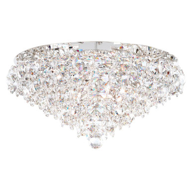Baronet 6 Light Flush Mount 12 Inch and 24 Inch Wide by Schonbek Signature - BN1424N