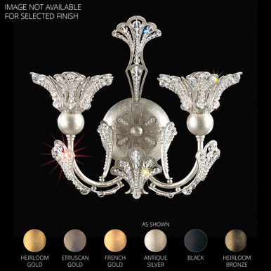 Rivendell 2 Light Wall Sconce 10 X 12 Inch Length by Schonbek Signature - 7855