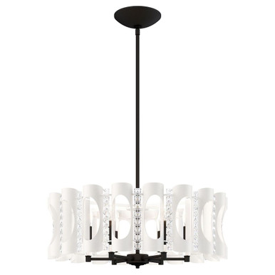 Twilight 6 Light Chandelier 8.5 Inch and 25 Inch Wide by Schonbek Signature - MR1006N