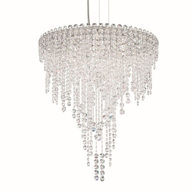 Chantant 6 Light Chandelier 28 Inch and 24 Inch Wide by Schonbek Signature - CH2412N