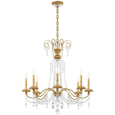 Helenia 8 Light Chandelier 34 Inch and 31.5 Inch Wide by Schonbek Signature - AT1008N