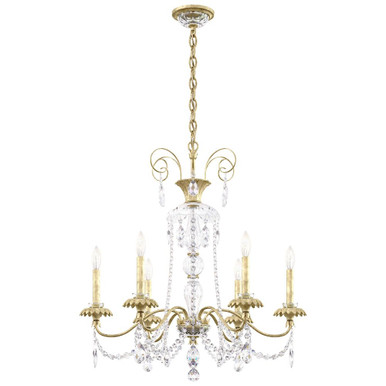 Helenia 6 Light Chandelier 30 Inch and 28 Inch Wide by Schonbek Signature - AT1006N