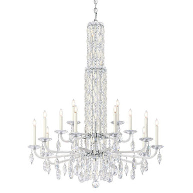 Siena 17 Light Crystal Tusks Chandelier 50.5 Inch by Schonbek Signature - RS8415N
