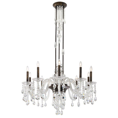 Rainier 10 Light Chandelier 22.5 X 33 Inch Wide by Schonbek Signature - S93510