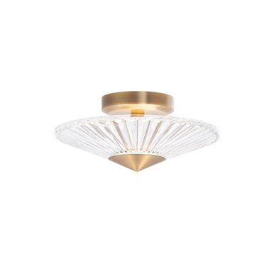 Origami 15W 1 LED Semi Flush Mount 12 Inch Wide by Schonbek Signature - S7212