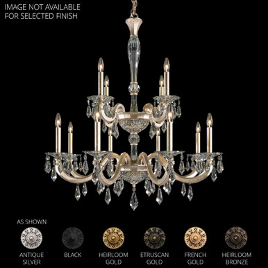 Napoli 12 Light Chandelier 32.1 X 32.1 Inch Wide by Schonbek Signature - S7612