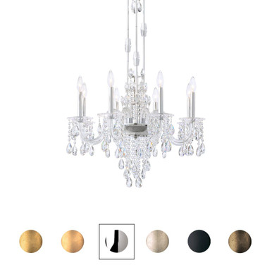 Rainier 8 Light Chandelier 22 Inch and 26 Inch Wide by Schonbek Signature - S93508