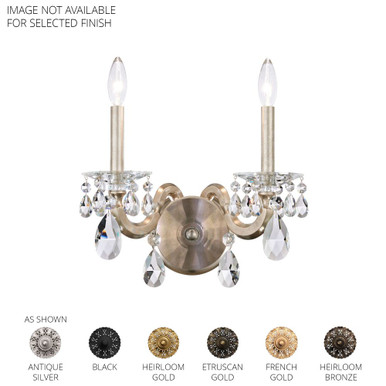 San Marco 2 Light Wall Sconce 14 X 5.88 Inch Wide by Schonbek Signature - S8602