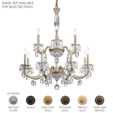 San Marco 12 Light Chandelier 36 X 32.3 Inch Wide by Schonbek Signature - S8612