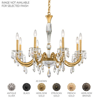 Napoli 8 Light Chandelier 27.4 X 32.6 Inch Wide by Schonbek Signature - S7608