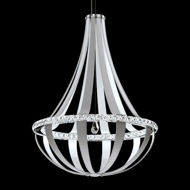 Crystal Empire 3W 20 LED Chandelier 44.5 Inch Tall by Schonbek Signature - SCE130N