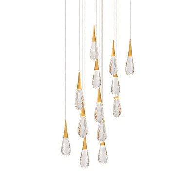 Hibiscus 6.2W 13 LED Pendant 13 Inch Tall X 20 Inch Wide by Schonbek Beyond - BPD21213S