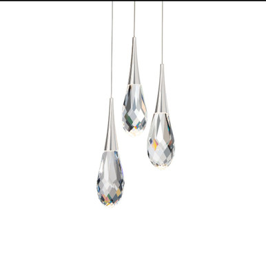 Hibiscus 6.7W 3 LED Pendant 13 Inch Tall X 12 Inch Wide by Schonbek Beyond - BPD21203