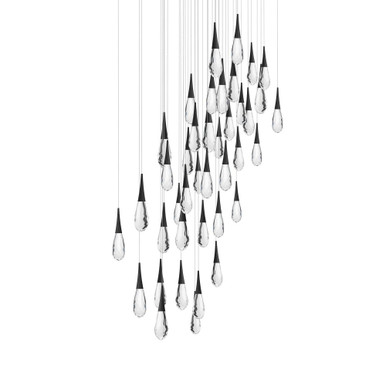 Hibiscus 6.2W 41 LED Pendant 13 Inch Tall X 36 Inch Wide by Schonbek Beyond - BPD21241S