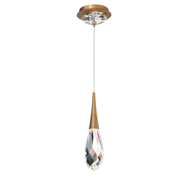 Hibiscus 7W 1 LED Pendant 13 Inch Tall and 5.9 Inch Wide by Schonbek Beyond - BPD21213