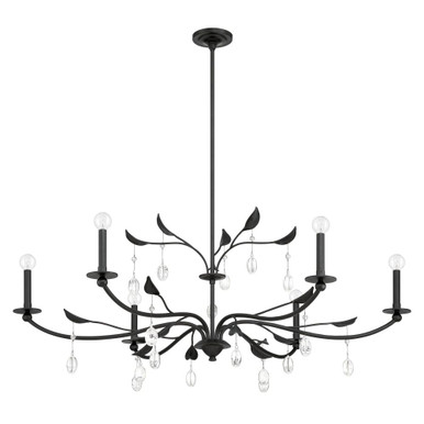 Presley 6 Light Chandelier 20 Inch Tall and 48 Inch Wide by Thesis - 207342A
