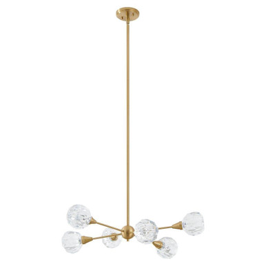 Helena 6 Light Chandelier 8.25 Inch Tall and 32 Inch Wide by Thesis - 206941A