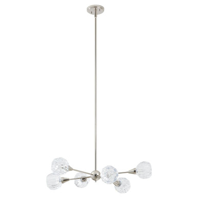 Helena 6 Light Chandelier 8.25 Inch Tall and 32 Inch Wide by Thesis - 206941A