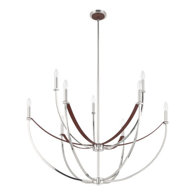 Sussex 9 Light Chandelier 30.5 Inch Tall and 40.25 Inch Wide by Thesis - 207371A