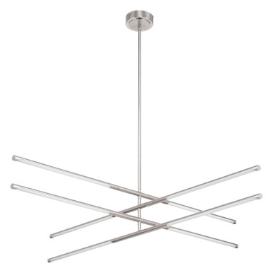 Overture 48.5W 8 LED Chandelier 7.5 Inch Tall and 48 Inch Wide by Thesis - 207282A