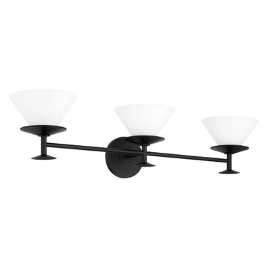 Tremolo 3 Light Bath Vanity 7.5 Inch Tall and 8 Inch Wide by Thesis - 207324A