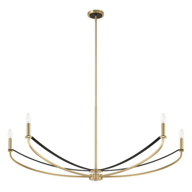 Sussex 4 Light Linear Chandelier 15.25 Inch Tall and 16 Inch Wide by Thesis - 207372A