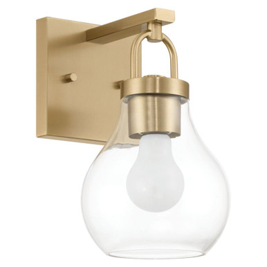 Mansfield 1 Light Bath Vanity 10.25 Inch Tall and 7.75 Inch Wide by Thesis - 207634A