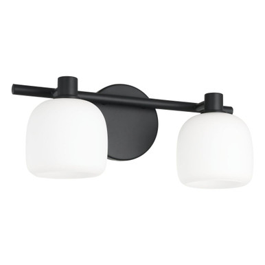 Valentina 2 Light Bath Vanity 6.5 Inch Tall and 6.25 Inch Wide by Thesis - 207003A