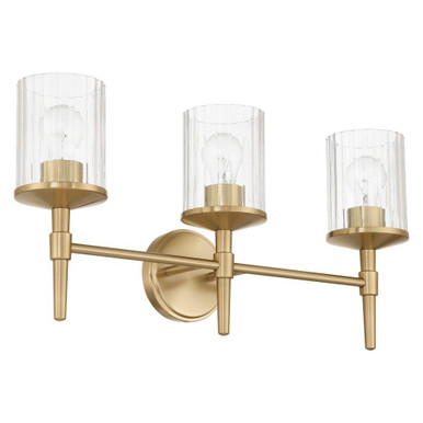 Andrea 3 Light Bath Vanity 11.75 Inch Tall and 6 Inch Wide by Thesis - 207694A