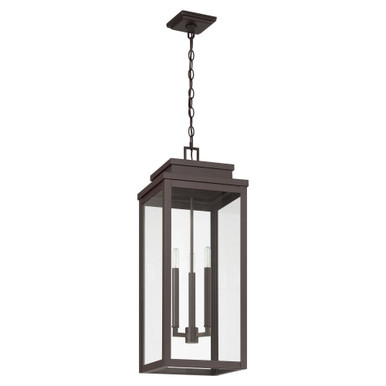 Hillside 3 Light Outdoor Pendant 28 Inch Tall and 11 Inch Wide by Thesis - 207748A