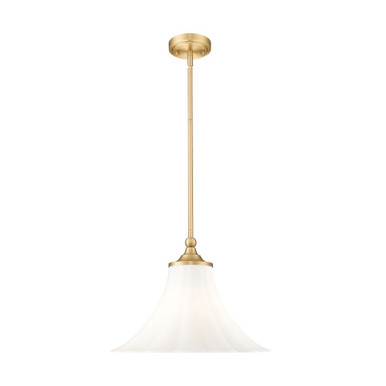 Fleur 1 Light Pendant 12.5 Inch Tall and 16 Inch Wide by Z Lite - 1958P16