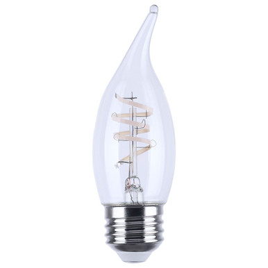 Reminiscent 4W CA11 LED E26 Base Raplacement Bulb 4.17 Inch Length by Satco - S12556