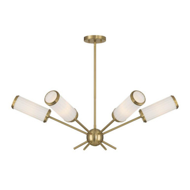 Denison 6 Light Chandelier 12.75 Inch Tall and 36 Inch Wide by Savoy House - 1-3198-6-322