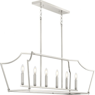 Parkhurst 6 Light Mini Island Chandelier by Progress - P400300