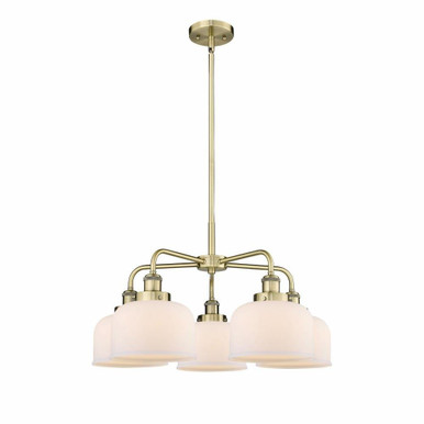 Bell 5 Light Medium Chandelier by Innovations 916-5CR-BAB-G78 - 916-5CR-G7