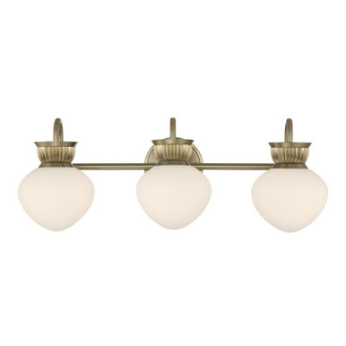 Melbourne 3 Light Bath Vanity 9.25 Inch and 25.5 Inch Wide by Savoy House - 8-1028-3-127