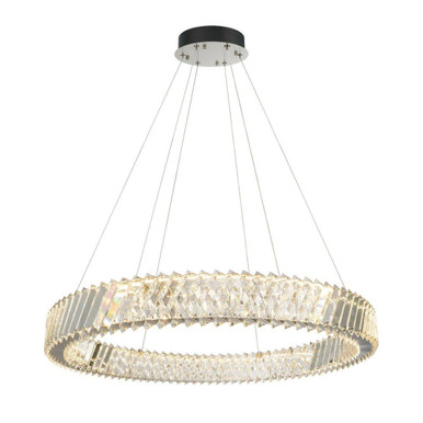 Alya 48W 1 LED Chandelier 3.95 Inch Tall and 31.5 Inch Wide by Artcraft - AC5132PN