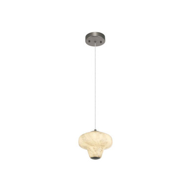 Solara 7W 1 LED Pendant 5.51 Inch Tall and 7.48 Inch Wide by Artcraft - AC5080GR