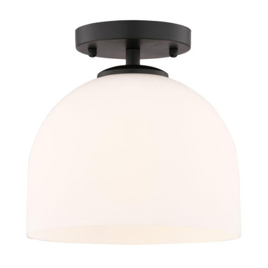Shelby 1 Light Semi Flush Mount 9 Inch Tall and 9.25 Inch Wide by Vaxcel - C0346