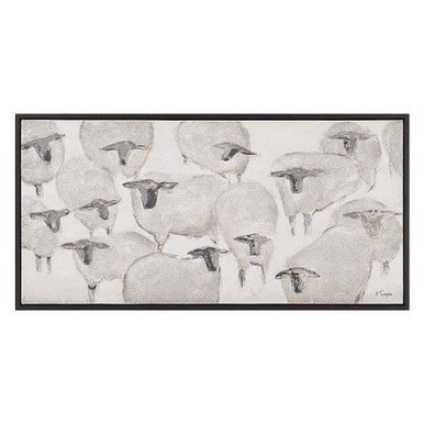 Shah Canvas Art with Frame 30 Inch Tall and 60 Inch Wide by Renwil Inc - OL2162