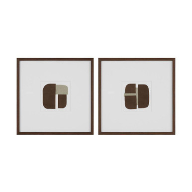 Edge Wall Decor (Set of 2) 24 Inch Tall and 24 Inch Wide by Renwil Inc - W6779