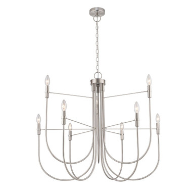 Foundry 9 Light Chandelier 31.5 Inch Tall and 32.68 Inch Wide by Artcraft - AC12229