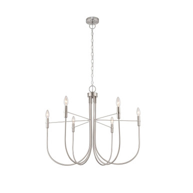 Foundry 6 Light Chandelier 25.6 Inch Tall and 30.71 Inch Wide by Artcraft - AC12226