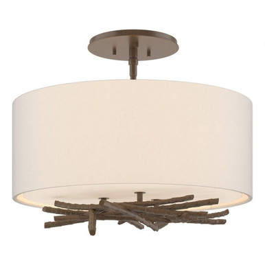 Salisbury Barton 3 Light 15 Inch Wide Semi Flush Mount by BSH - 91-BEL-1045496