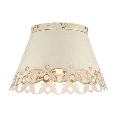 Eloise 3 Light Flush Mount 9.75 Inch Tall and 15.38 Inch Wide by Golden - 0883-3FM AI