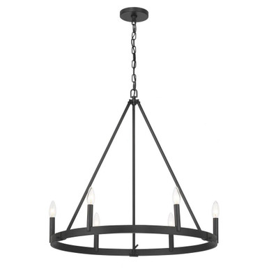 Dutton 6 Light Large Chandelier By Minka Lavery - 1715